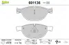Bremsbelagsatz, Scheibenbremse Vorderachse VALEO 601136