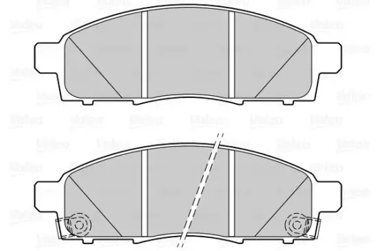 Bremsbelagsatz, Scheibenbremse Vorderachse VALEO 302270 Bild Bremsbelagsatz, Scheibenbremse Vorderachse VALEO 302270