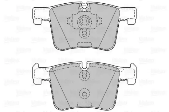Bremsbelagsatz, Scheibenbremse Vorderachse VALEO 601288 Bild Bremsbelagsatz, Scheibenbremse Vorderachse VALEO 601288