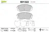 Bremsbelagsatz, Scheibenbremse Vorderachse VALEO 601322