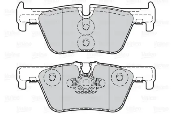 Bremsbelagsatz, Scheibenbremse Hinterachse VALEO 302142 Bild Bremsbelagsatz, Scheibenbremse Hinterachse VALEO 302142