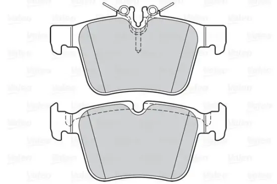 Bremsbelagsatz, Scheibenbremse Hinterachse VALEO 302209 Bild Bremsbelagsatz, Scheibenbremse Hinterachse VALEO 302209