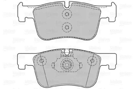 Bremsbelagsatz, Scheibenbremse Vorderachse VALEO 601310 Bild Bremsbelagsatz, Scheibenbremse Vorderachse VALEO 601310