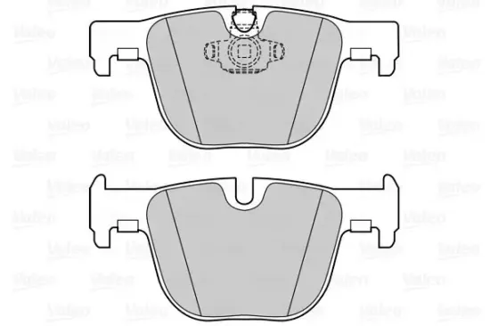 Bremsbelagsatz, Scheibenbremse Hinterachse VALEO 302279 Bild Bremsbelagsatz, Scheibenbremse Hinterachse VALEO 302279