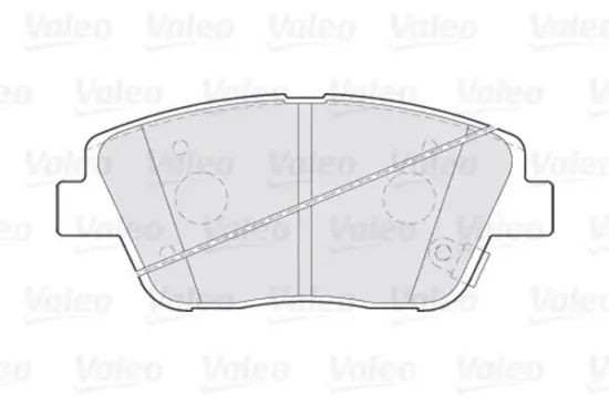 Bremsbelagsatz, Scheibenbremse Vorderachse VALEO 301294 Bild Bremsbelagsatz, Scheibenbremse Vorderachse VALEO 301294