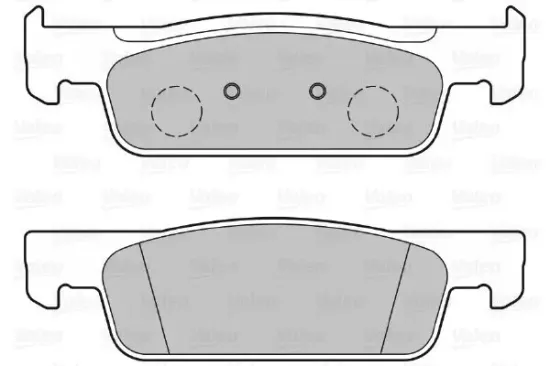 Bremsbelagsatz, Scheibenbremse Vorderachse VALEO 601345 Bild Bremsbelagsatz, Scheibenbremse Vorderachse VALEO 601345