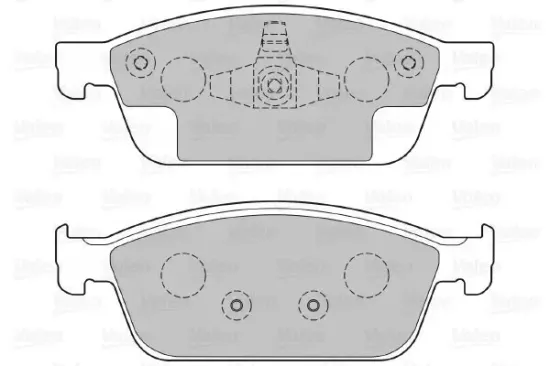 Bremsbelagsatz, Scheibenbremse VALEO 601373 Bild Bremsbelagsatz, Scheibenbremse VALEO 601373