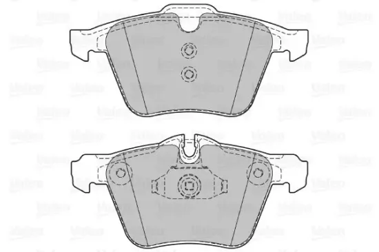 Bremsbelagsatz, Scheibenbremse VALEO 601376 Bild Bremsbelagsatz, Scheibenbremse VALEO 601376