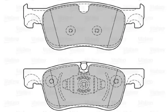 Bremsbelagsatz, Scheibenbremse Vorderachse VALEO 601410 Bild Bremsbelagsatz, Scheibenbremse Vorderachse VALEO 601410