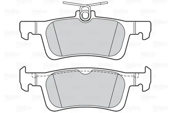 Bremsbelagsatz, Scheibenbremse Hinterachse VALEO 302161 Bild Bremsbelagsatz, Scheibenbremse Hinterachse VALEO 302161