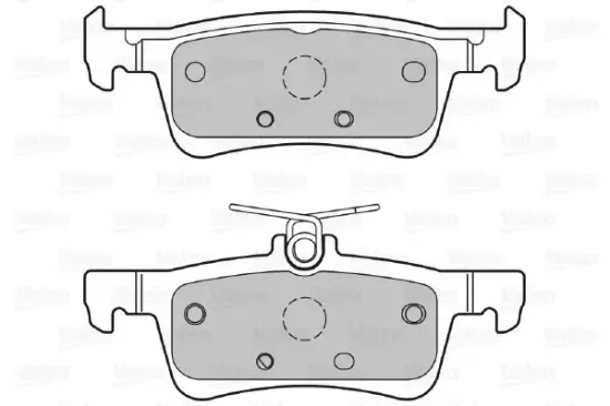 Bremsbelagsatz, Scheibenbremse VALEO 601408 Bild Bremsbelagsatz, Scheibenbremse VALEO 601408
