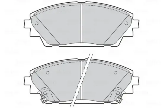 Bremsbelagsatz, Scheibenbremse Vorderachse VALEO 302285 Bild Bremsbelagsatz, Scheibenbremse Vorderachse VALEO 302285