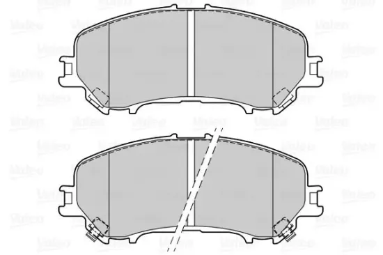 Bremsbelagsatz, Scheibenbremse Vorderachse VALEO 601415 Bild Bremsbelagsatz, Scheibenbremse Vorderachse VALEO 601415
