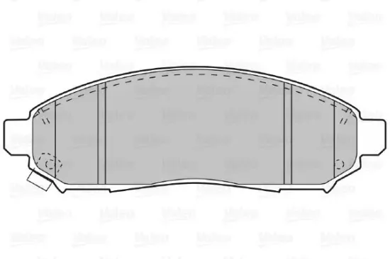 Bremsbelagsatz, Scheibenbremse Vorderachse VALEO 598738 Bild Bremsbelagsatz, Scheibenbremse Vorderachse VALEO 598738