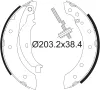 Bremsbackensatz Hinterachse VALEO 562581 Bild Bremsbackensatz Hinterachse VALEO 562581