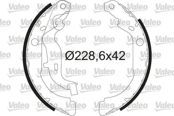 Bremsbackensatz Hinterachse VALEO 564210