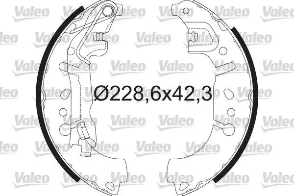 Bremsbackensatz Hinterachse VALEO 564214