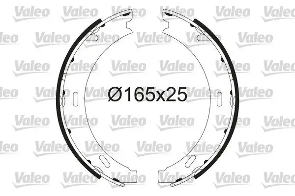 Bremsbackensatz, Feststellbremse Hinterachse VALEO 564218