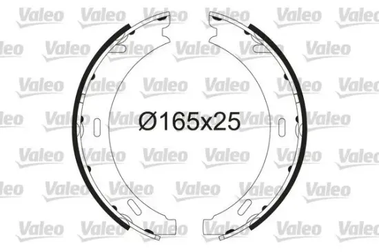 Bremsbackensatz, Feststellbremse Hinterachse VALEO 564218 Bild Bremsbackensatz, Feststellbremse Hinterachse VALEO 564218