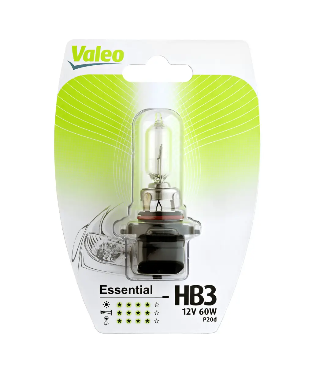 Glühlampe, Fernscheinwerfer 12 V 60 W Halogen HB3 VALEO 032012