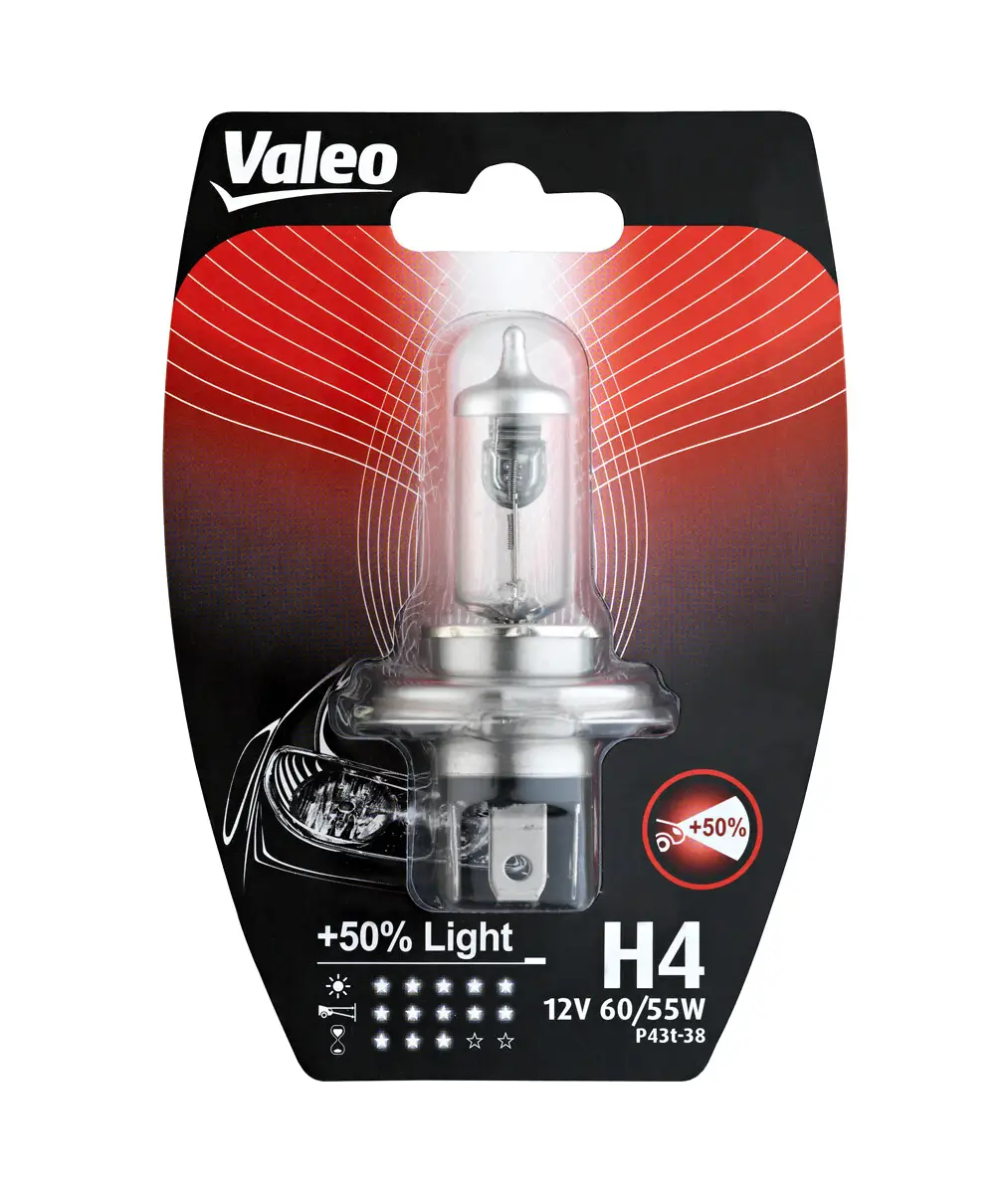 Glühlampe, Fernscheinwerfer 12 V 60/55 W H4 VALEO 032510