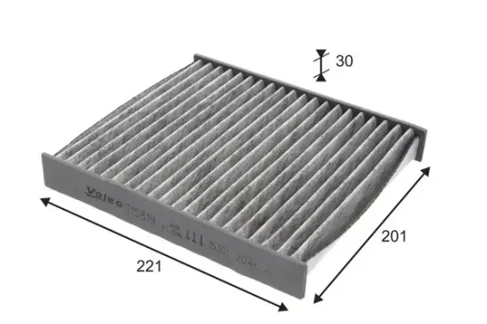 Filter, Innenraumluft VALEO 715819 Bild Filter, Innenraumluft VALEO 715819