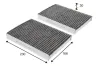 Filter, Innenraumluft VALEO 715835 Bild Filter, Innenraumluft VALEO 715835