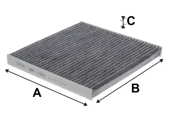 Filter, Innenraumluft VALEO 715860 Bild Filter, Innenraumluft VALEO 715860
