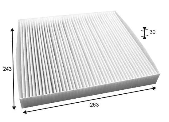 Filter, Innenraumluft VALEO 715717 Bild Filter, Innenraumluft VALEO 715717