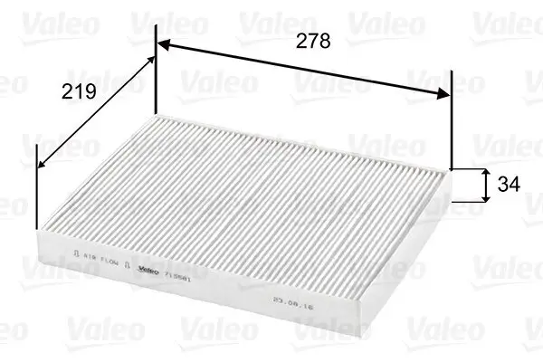 Filter, Innenraumluft VALEO 715581