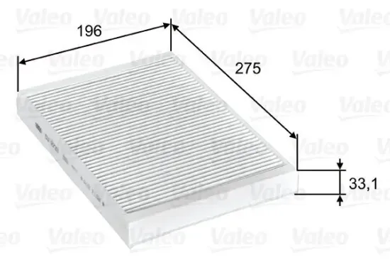 Filter, Innenraumluft VALEO 715597 Bild Filter, Innenraumluft VALEO 715597
