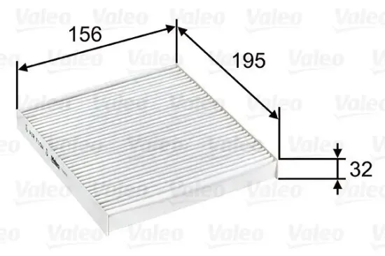 Filter, Innenraumluft VALEO 715637 Bild Filter, Innenraumluft VALEO 715637