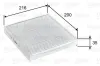 Filter, Innenraumluft VALEO 715746 Bild Filter, Innenraumluft VALEO 715746