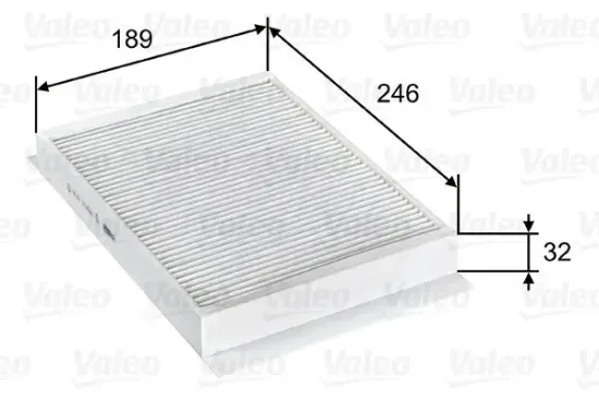 Filter, Innenraumluft VALEO 715751 Bild Filter, Innenraumluft VALEO 715751