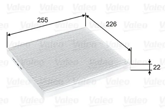 Filter, Innenraumluft VALEO 715804 Bild Filter, Innenraumluft VALEO 715804