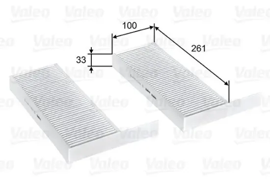 Filter, Innenraumluft VALEO 715808 Bild Filter, Innenraumluft VALEO 715808