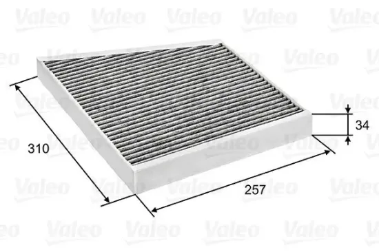 Filter, Innenraumluft VALEO 698741 Bild Filter, Innenraumluft VALEO 698741