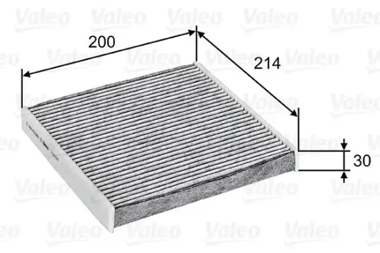 Filter, Innenraumluft VALEO 715747 Bild Filter, Innenraumluft VALEO 715747