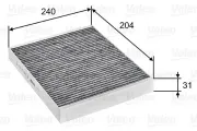 Filter, Innenraumluft VALEO 715752