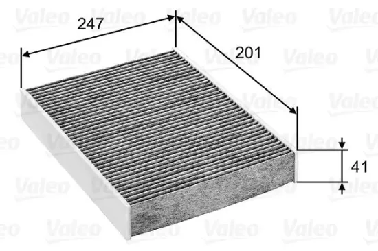 Filter, Innenraumluft VALEO 715753 Bild Filter, Innenraumluft VALEO 715753
