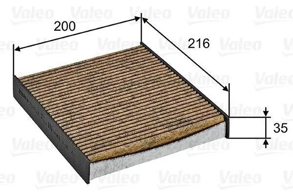 Filter, Innenraumluft VALEO 701026