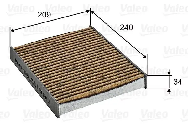 Filter, Innenraumluft VALEO 701027