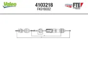 Seilzug, Kupplungsbetätigung VALEO 4103218