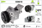 Kompressor, Klimaanlage 12 V VALEO 559618