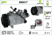Kompressor, Klimaanlage 12 V VALEO 690017