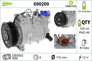 Kompressor, Klimaanlage 12 V VALEO 690209