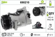 Kompressor, Klimaanlage 12 V VALEO 690210