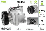 Kompressor, Klimaanlage 12 V VALEO 690995