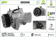 Kompressor, Klimaanlage 12 V VALEO 690996