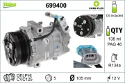 Kompressor, Klimaanlage 12 V VALEO 699400